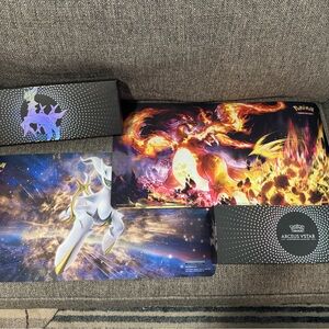2 POMEMON playmats Arceus VSTAR Playmat - Multicolor never used